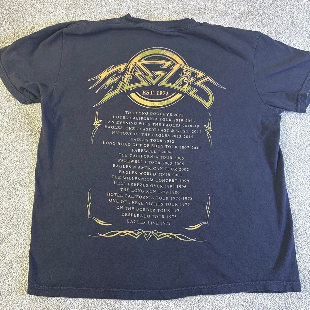 Eagles The Long Goodbye Tour 2024 History T-Shirt Medium - Picture 2 of 6
